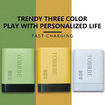 GaN 80W Beast: All-in-1 Retractable Charger